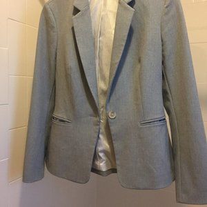 Express Womens Blue Textured Blazer Size 8